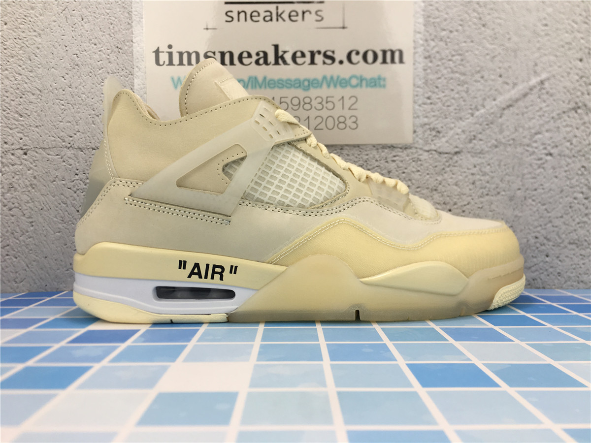 GX batch Off-White x Wmns Air Jordan 4 SP Sail CV9388-100